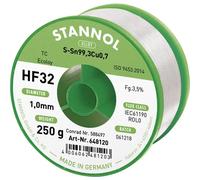 Stannol 648107 HF32 3500 Stagno senza piombo Bobina Sn99,3Cu0,7 REL0 250 g 1 mm