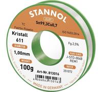 Stannol 813016 Kristall 611 Fairtin Stagno senza piombo senza piombo Sn99,3Cu0,