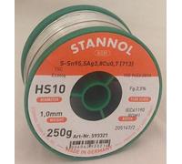 STA HS10 TSC 1,0 - Stagno per saldatura HS10 senza piombo con contenuto di argento