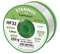588497 stannol hf32 3500 stagno senza piombo bobina sn99.3cu0.7 250 g 1 mm