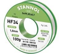 Stannol HF34 1,6% 1,0MM FLOWTIN TC CD 100G Stagno senza piombo Bobina, senza