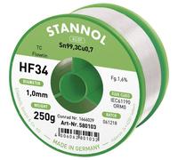 Stannol HF34 1,6% 1,0MM FLOWTIN TC CD 250G Stagno senza piombo Bobina, senza