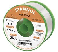Stannol Filo per saldatura FLOWTIN TC Fairtin Crystal 611, diametro 1,5 mm, bobine da 250 g, 813020