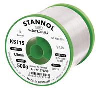 Stannol KS115 Stagno senza piombo Bobina Sn99,3Cu0,7 ROM1 500 g 1.5 mm
