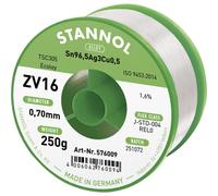 Stannol ZV16 Stagno senza piombo senza piombo Sn96,5Ag3Cu0,5 REL0 250 g 0.7 mm
