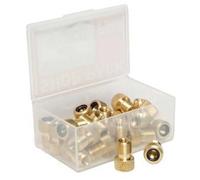 Stans No Tubes Presta To Schrader Valve Adapter 25 Units Oro Silver