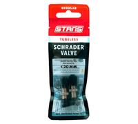Stans No Tubes Valvole Schrader Tubeless 2 Unità Black