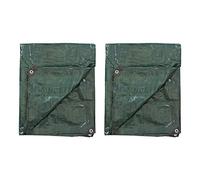 StanSport Telone antistrappo medio da 1,8 m x 2,3 m, verde foresta, polietilene, nero, 1,8 x 2,3 m, confezione da 2