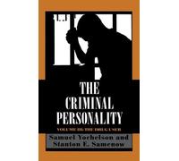 Stanton Samenow Samuel Yochelson The Criminal Personality (Copertina rigida)
