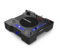 Stanton STX - Giradischi scratch per DJ con Innofader Nano crossfader, Bluetooth, cursore Pitch, registrazione USB, cassa, 2 batterie ricaricabili