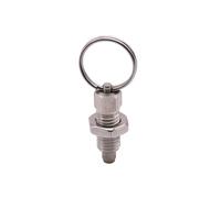 Stantuffo a molla, 2 Pezzi Di Anello Trazione, Pistone A Molla, Perno Bloccaggio Indicizzazione, Posizionamento Filettato, Manopola Autobloccante ,per attrezzature industriali(STAINLESS STEEL_M6X4)