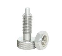 Stantuffo a molla, Vite Di Bloccaggio A Molla, Pistoncini Indicizzazione, Tassello Con Dado M6 M8 M10 M12 M16 ,per attrezzature industriali(STAINLESS STEEL RESET_M6)