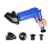 Stantuffo per sbloccare lo scarico, stantuffo per lavello da cucina, fognatura, strumento di dragaggio ad alta pressione, strumento per la pulizia dello scarico con 4 ventose, per cucina, vasca da