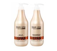 Stapiz Sleek Line Repair shampoo di seta 1 l + balsamo 1 l efficace ed...
