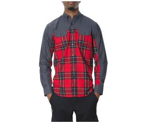 Staple Uomo The Dorchester Ls Camicia Coi Bottoni, Rosso, Piccolo