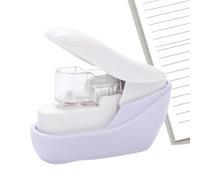 Stapleless Stapler, compatto Handheld Stapling Tool, Mini Stapler with No Staple Feature, Lightweight Office, Desktop with Modern Design, Document for Home School