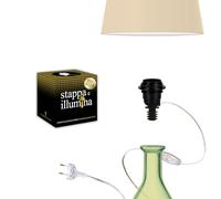 Stappa e illumina Big Size | Portalampada E27 Trasforma Bottiglie in Lampade in 30 secondi, Bottiglia con foro da 23 a 30 mm, per Magnum - per Kit Lampada Bottiglia (1 pcs)