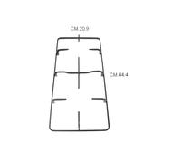 Star 1 griglia cucina smaltate nere piano cottura 2 fuochi 44,4 x 20,9 cm p 5550