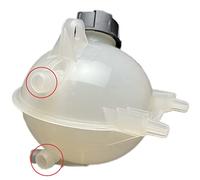 Star 2649 - Vaschetta Serbatoio Acqua Radiatore completa di TAPPO compatibile con PEUGEOT 807 Expert // CITROEN Jumpy 807 // FIAT Scudo Ulysse // Rif. Originale: 1323W7 1400474380 ** VERS. 3 TUBI **