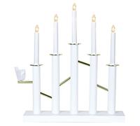 Star 644-01 Ullrik, con 5 lampadine, colore: bianco/oro, 39 x 45 cm