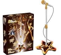 Star Academy - Micro con piedistallo Luminoso, per Bambini da 5 Anni | Effetti sonori di applauso e volume regolabile per imitazione cantante e spettacolo a casa