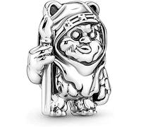Star and Wars, ciondolo a forma di orso Ewok, in argento 925, compatibile con braccialetti Pandora, Trollbeads, Chamilia, Biagi e molti altri braccialetti con charm del Regno Unito