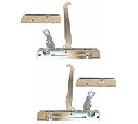 Star Ariston Smalvic - Kit 2 cerniere 153 x 30 mm. complete di 2 portarulli per porta forno con doppio vetro - KCF5591
