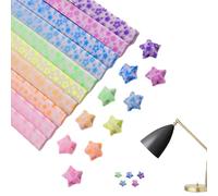 Star Art Strips - Luminous Paper Sheets, 210 DIYs Craft Strips, Folding Paper Set | Perfect For Craft Classes, Holiday , Party Favors, Classroom Rewards, Artistic Development, Kids Activities