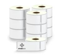 STAR BOX - Rotoli 10 etichette compatibili con Dymo 99012 Autoadesivo 36mm x 89mm con stampanti Labelwriter e Seiko Large Address LabelWriter 450 e 4XL (10)