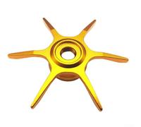 Star Brake Ricambio per Abu Max Series B3 B4 P3 P4 P5 Mulinelli Modificato Gocce D'acqua con Design a Sei Stelle, Lega di Alluminio, Diametro 65 mm, 6,5 g, Confezione (Oro) (mano sinistra)