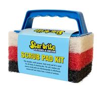 STAR BRITE Scrub Pad Kit - Manico con 3 Diversi Tamponi Testurizzati