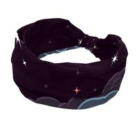 Star Clouds - Fascia larga da donna, con nodo, per yoga, allenamento, morbida fascia elastica, accessori per capelli alla moda