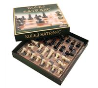 STAR College Scacchi Set Legno Scheda Con Plastica Pezzi 30cm Fatto IN Tacchino