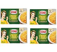 Star Cubi Bouillon "Il Mio Dado Classico" Gusto Classico Confezione da 4 Scatole da 10 Cubetti da 10 g Ogni Cubo