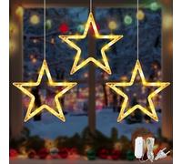 Star Curtain Lights,Star String Lights 30cm,Star Decoration for Christmas,IP44 Waterproof Stell Natal Decoration,LED Lights Decorative Lighting,for Windows,Balconies,Birthdays,Parties,Weddings