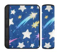 Star Cute Cartoon Blu 2 Pack seggiolino auto Strap Pads Rilasciare lo stress al collo e alle spalle per il camion funda para cinturón de carro
