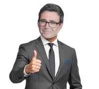Star Cutouts Andy Burnham SM534 - Maschera in cartone con linguette ed elastico, per travestimenti politici ed eventi