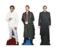 Star Cutouts CS1194 Pedro Pascal, confezione da 3 sagome in cartone per mensole, altezza 32 cm, ideali per film a tema, feste, compleanni e fan, decorazioni per stanze ed eventi