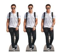 Star Cutouts CS1196 Lando Norris, sagome in cartone a 3 ripiani, 31 cm, tema corse automobilistiche, per compleanno e fan