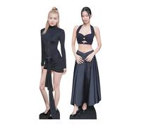 Star Cutouts CS1360 Jennie & Rosé - Confezione da 2 sagome in cartone per scaffali e regali, colore: nero/rosa