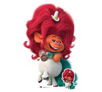 STAR CUTOUTS Delta Dawn Trolls SC1499 - Sagoma in piedi, altezza 136 cm, larghezza 91 cm, tinta unita, multicolore, regolare