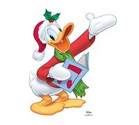 STAR CUTOUTS Divertente Cartone 1 dimensionale a grandezza Naturale Disney Paperino (Christmas Quacker) 82 x 73 cm. Decorazione Natalizia Perfetta Bambini, grotte e vetrine dei Negozi, Star Mini