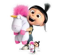Star Cutouts Ltd Agnes e Fluffy Unicorn Life Size Cardboard Cut out, Legno, Multicolore, 118 x 100 x 118 cm