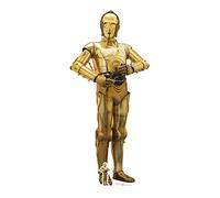Star Cutouts Ltd Ritaglio C-3PO (L'Ultimo Jedi), Cartoncino, Multicolore, 179 x 80 x 179 cm