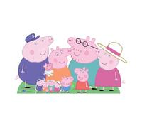 Star Cutouts Peppa Pig SC4861 - Sagoma in cartone di Peppa Pig, motivo: Peppa, George, mamma, papà, nonno, nonno, nonno, nonno, maialino Evie, altezza 91 cm