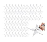 Star Cutouts - Ritagli di stelle da 5,9 pollici, 60 pezzi di carta doppia stampata glitterata | per la scuola, matrimonio, laurea, compleanno, casa, festa di Natale, lavagna da parete, fornisce