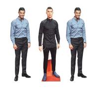 Star Cutouts Ronaldo CS1192 - Confezione da 3 sagome in cartone per mensole, altezza 31 cm, ideali per feste a tema calcio, feste, compleanni e fan, decorazioni per stanze ed eventi