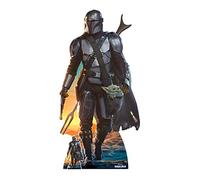Star Cutouts Sagoma in cartone a grandezza naturale di The Mandalorian e Grogu con Mini Star Wars SC4177