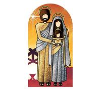 STAR CUTOUTS SC1111-Sagoma per presepe Dorato, Decorazione Natalizia, Cartone, Multicolore, 174 x 93 x 174 cm