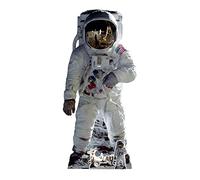 STAR CUTOUTS SC1695 Buzz Aldrin Astronauta Man On Moon Shot Lifesize Cartone Ritaglio Con Mini Buggy Gratuito Per Compleanni ed Eventi